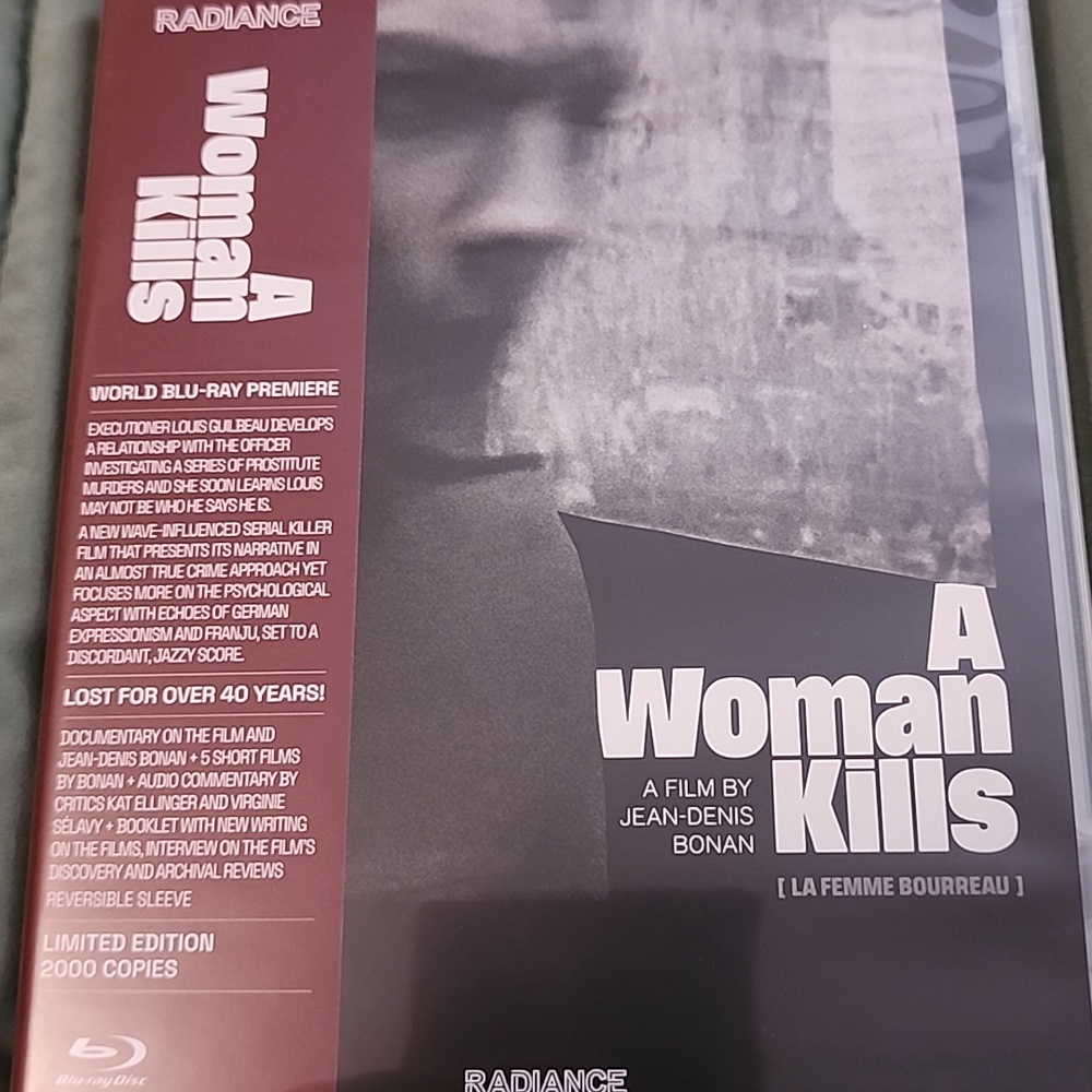 A Woman Kills 1968 Radiance Films French Vintage Blu Ray Limited